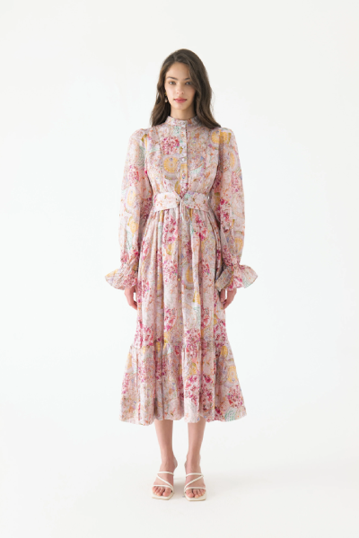 Aurora Silk Maxi Dress