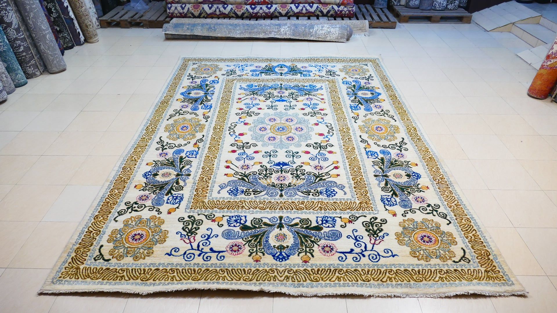 Handmade Modern Carpet Wool High Quality Double Knotted Carpet